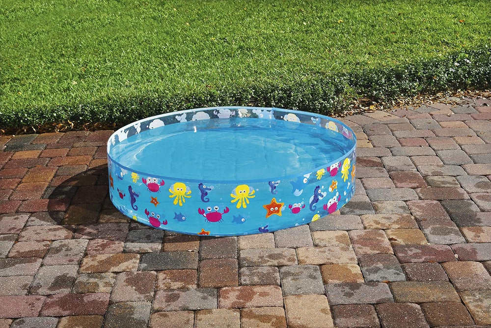 Kinderbecken Bestway FillN Fun, Sparking Sea, 122 x 25 cm, BW55028, Mehrfarbig, 122 x 122 x 25 cm