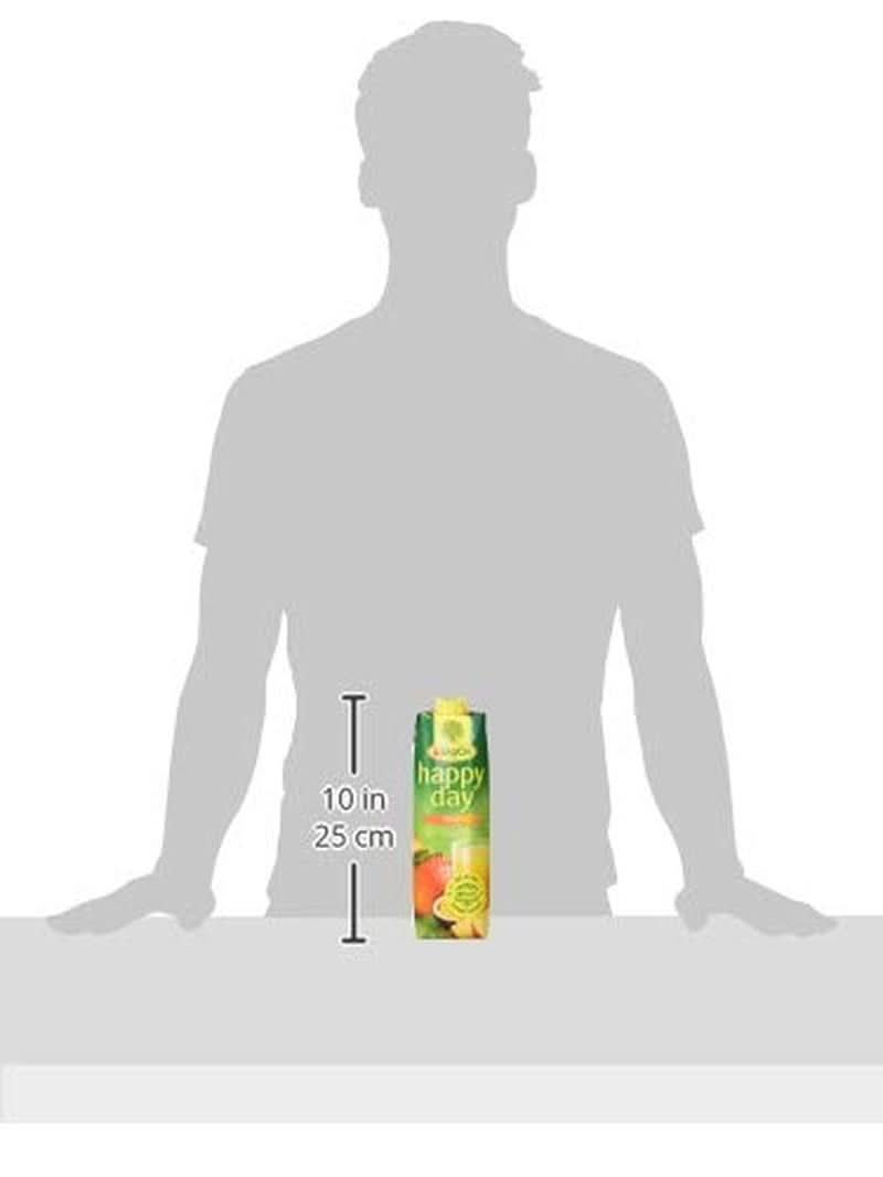 Rauch Happy Day Mango | Raffiniertes Getränk mit Passionsfrucht | Viel Vitamin C | 6 x 1 Liter, Tetra Prisma Naty Shop