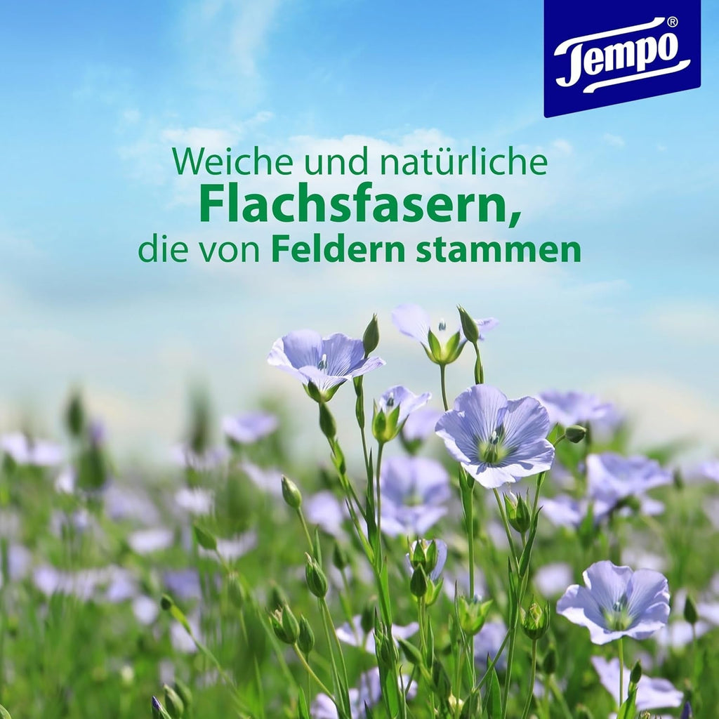 Hârtia igienică Tempo Moist My Pampering Moment ediție limitată - modele în schimbare, fără coloranți, reconectabilă, pachet avantajos, 16 x 42 șervețele umede