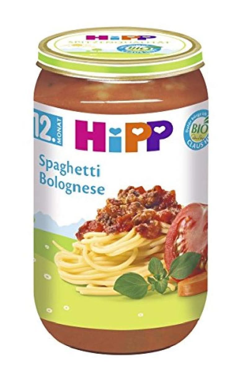 Hipp Spaghetti Bolognese, 6 x 250 Gramm Mutter und Kind Naty Shop