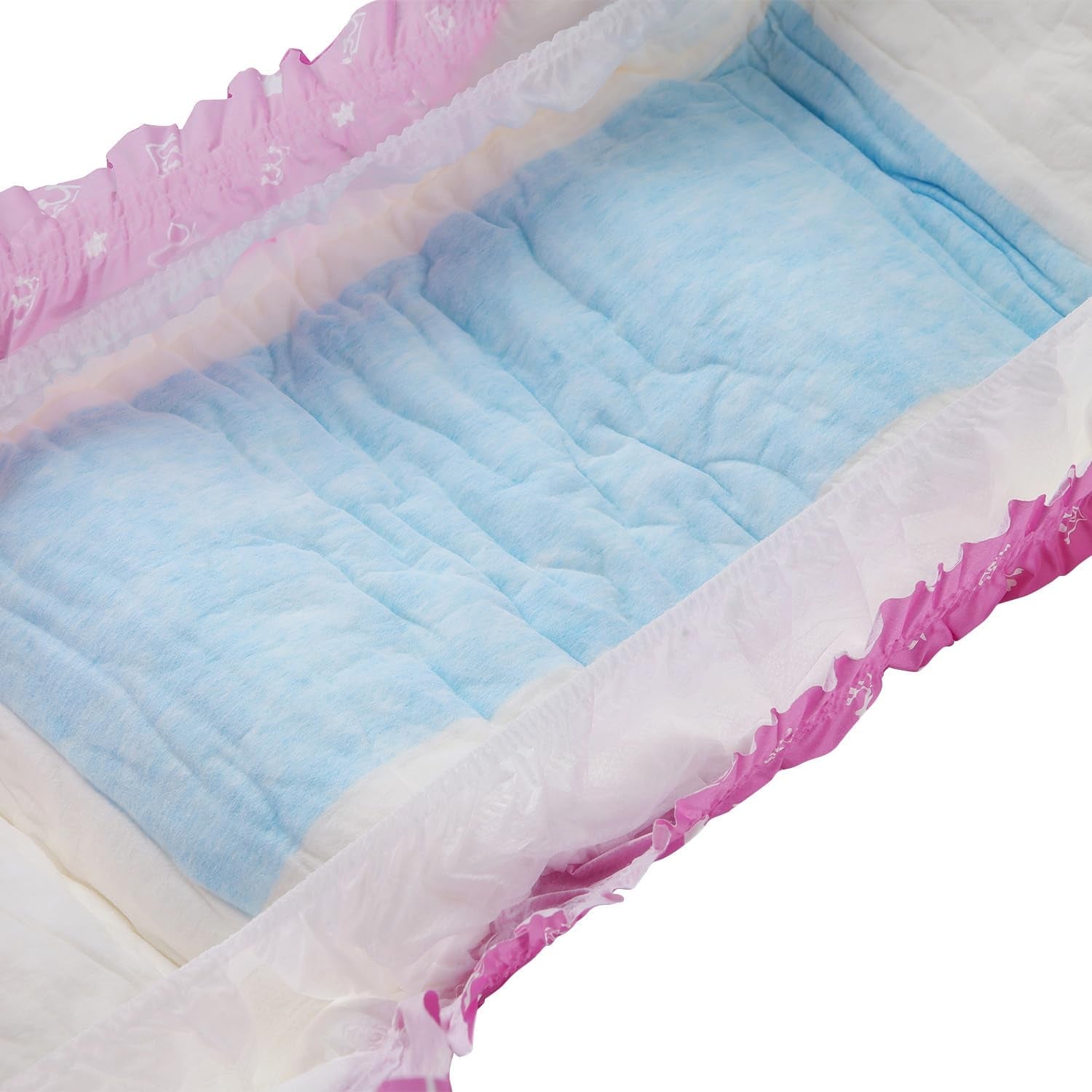 CutiePlusU Erwachsenenwindeln, 10 Stück, Einweg-Inkontinenzhöschen mit Laken für Damen und Herren, maximale Saugfähigkeit über Nacht – Kleine Prinzessin (große Größe 94–119 cm)