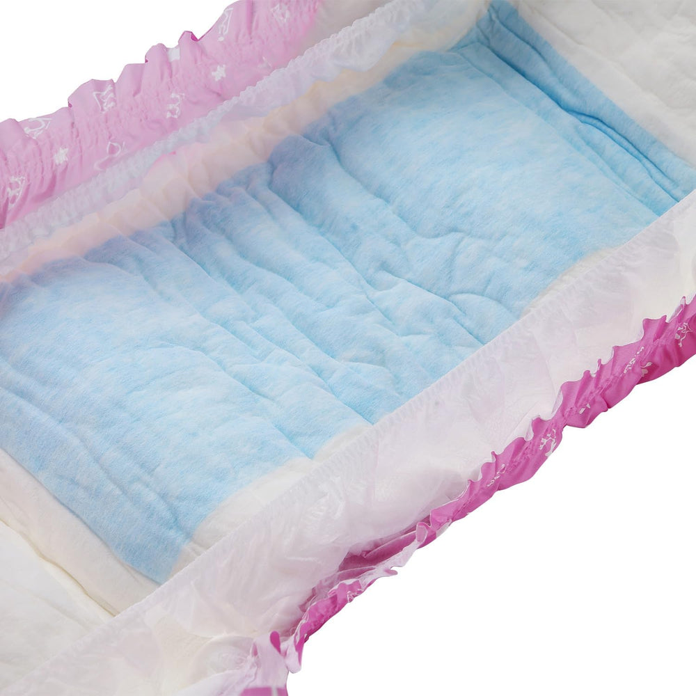 CutiePlusU Erwachsenenwindeln, 10 Stück, Einweg-Inkontinenzhöschen mit Laken für Damen und Herren, maximale Saugfähigkeit über Nacht – Kleine Prinzessin (große Größe 94–119 cm)