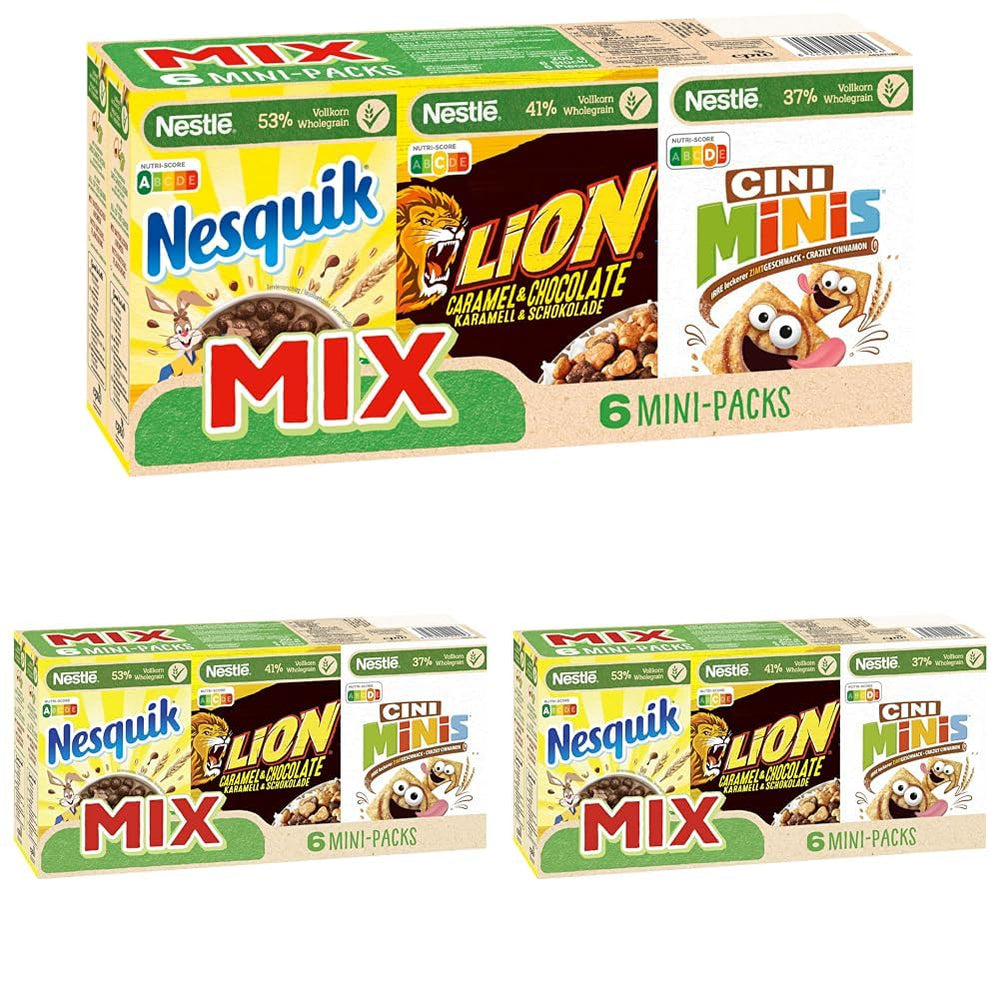 Nestlé Mix Müsli-Minipäckchen, 6 Stück, 1 Päckchen (1x200g bis 4x30g, 2x40g)