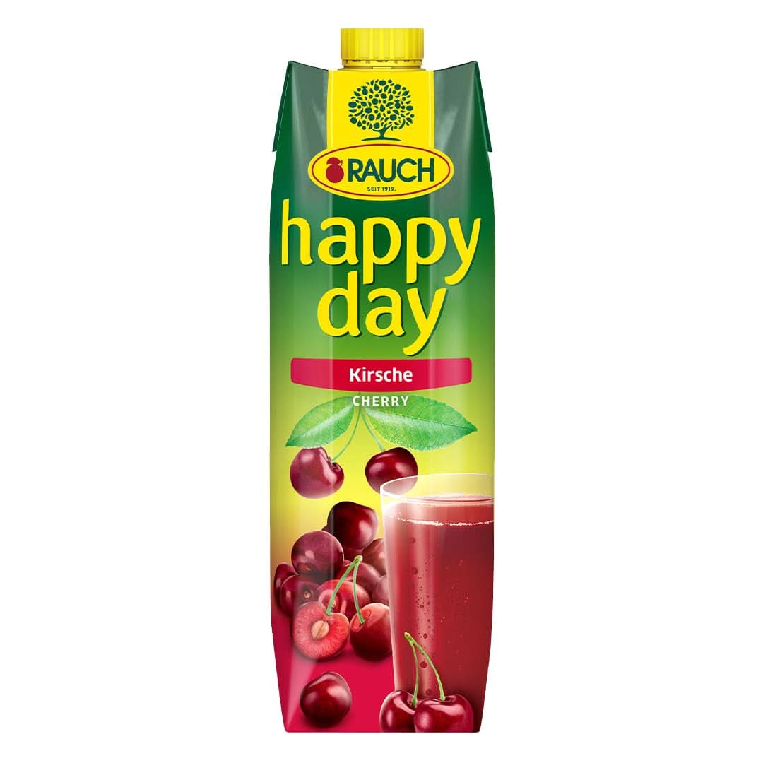 Rauch Happy Day Kirsche | Aus ausgewählten Sauerkirschen | 6X 1 Liter, Tetra Prisma Naty Shop