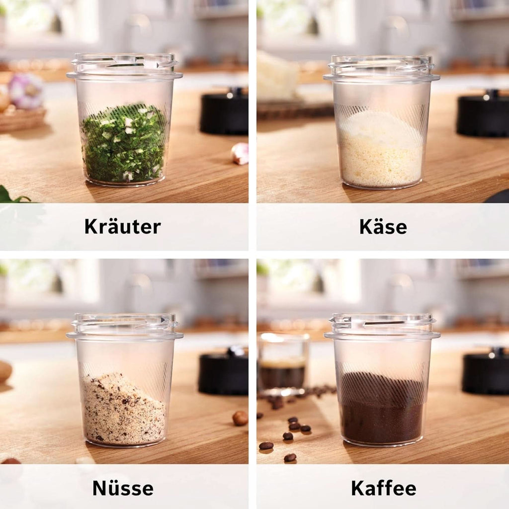 Bosch Standmixer Vitapower Serie 4 MMB6177S, Edelstahl-Klingen Made in Germany, 1,5L Thermosafe Glasbehälter, 0,6L To-Go-Flasche, Stopfer, Universalzerkleinerer, 30,000 U/Min, 1200 W, Silber Bucatarie Naty Shop