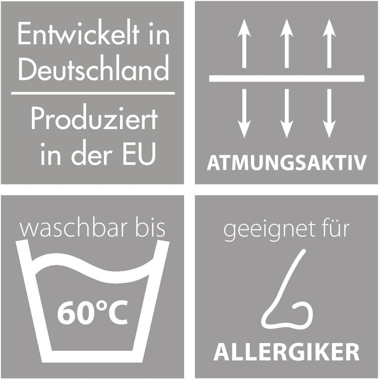 Traumnacht leichte Sommerbettdecke 155X220 cm, antiallergische Bettdecke, speziell für den Sommer, mit angenehm weichem Mikrofaserbezug, Öko-Tex-zertifiziert, hergestellt nach dem deutschen Qualitätsstandard Bettdecken und Steppdecken Naty Shop