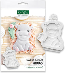 Katy Sue, Sweet Safari Silikonguss, Naty Shop Kitchen Hipopotam