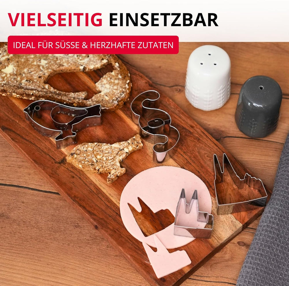 Formă de biscuiți Westmark în formă de paragraf – Forme de biscuiți din oțel inoxidabil pentru avocați și profesioniști din domeniul juridic – Formă precisă pentru aluat, brânză, legume și decorațiuni pentru petreceri, 8 cm