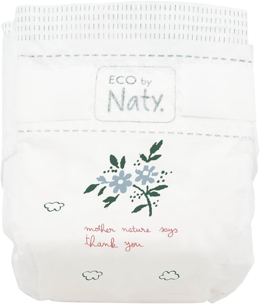 Eco by Naty Premium Wegwerfwindeln für empfindliche Haut, Größe 5, 11-25 kg, (1 x 22 Stück)