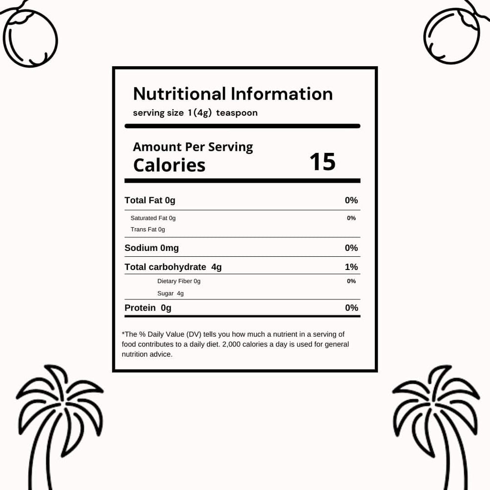 SVATV Braunes Palmzuckerpulver, 227 Gramm Süßstoffe Naty Shop