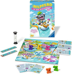 Ravensburger 22361 – Das Nilpferd von Roller Coaster Kids – Brettspiel für Kinder und Familien ab 7 Jahren für 3–6 Spieler – Gesellschaftsspiel, Silvesterspiel, Kinderspiel