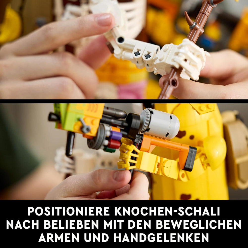 LEGO Fortnite Knochen-Schali – Gamer Modellbau – Bauset für Erwachsene – Schalenschläger Spitshacke, Farbwerfer, Bananenrucksack – Gaming Deko – DIY Set – Gaming Geschenk für Erwachsene & Fans – 77072