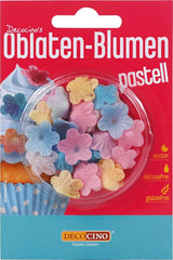DECOCINO Oblaten-Blumen Pastell - Essbare Blüten Aus Esspapier, Ideal Zum Dekorieren Von Hochzeits-Torten, Geburtstags-Kuchen, Cupcakes Uvm. Glasuren und Dekor Naty Shop Standardtitel
