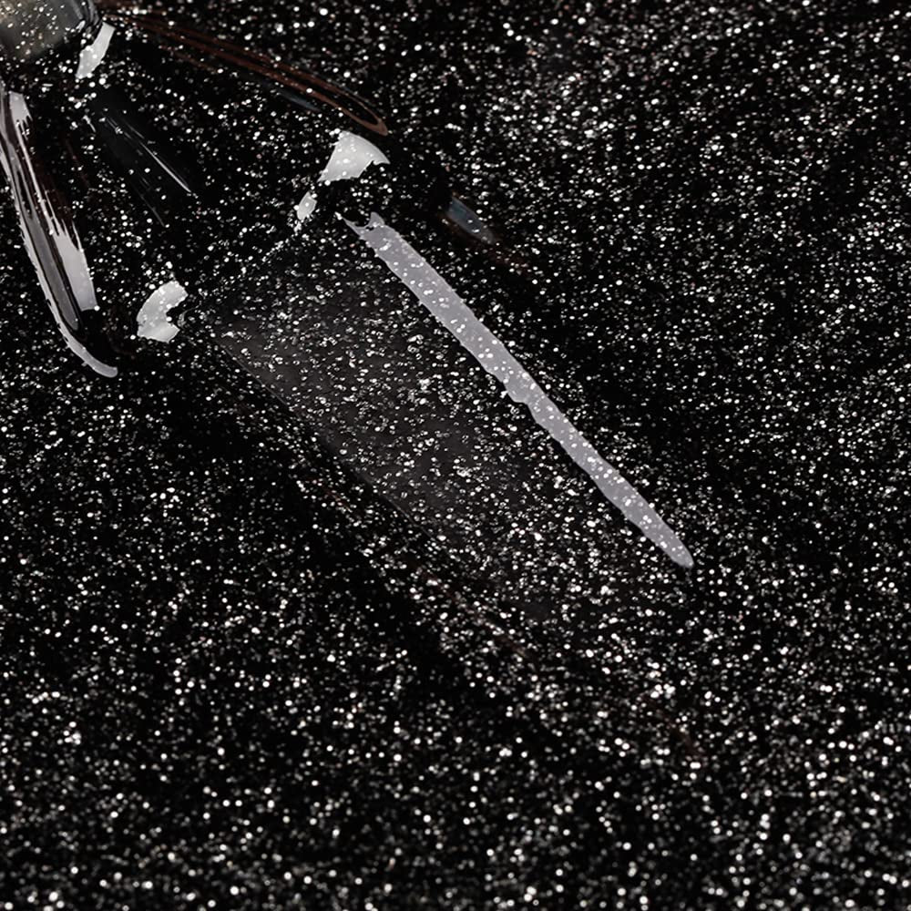 Bluesky Kinder-Nagellack – Rockstar, schwarzer Glitzer, leicht zu entfernen, ungiftig, auf Wasserbasis, geruchlos – kostenloser Nagellack für Kinder, 5 ml, 1 Stück