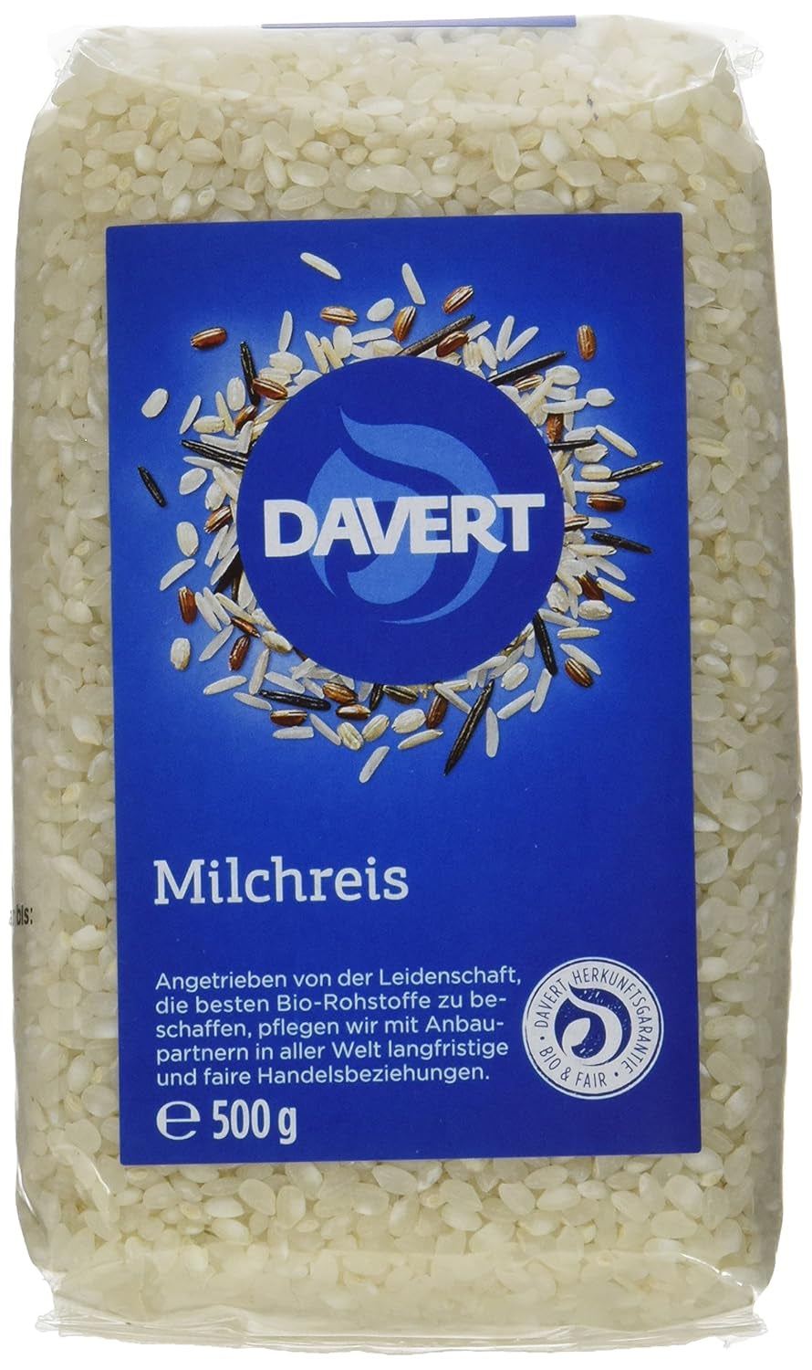 Davert Milchreis (1 x 500 g) - Bio