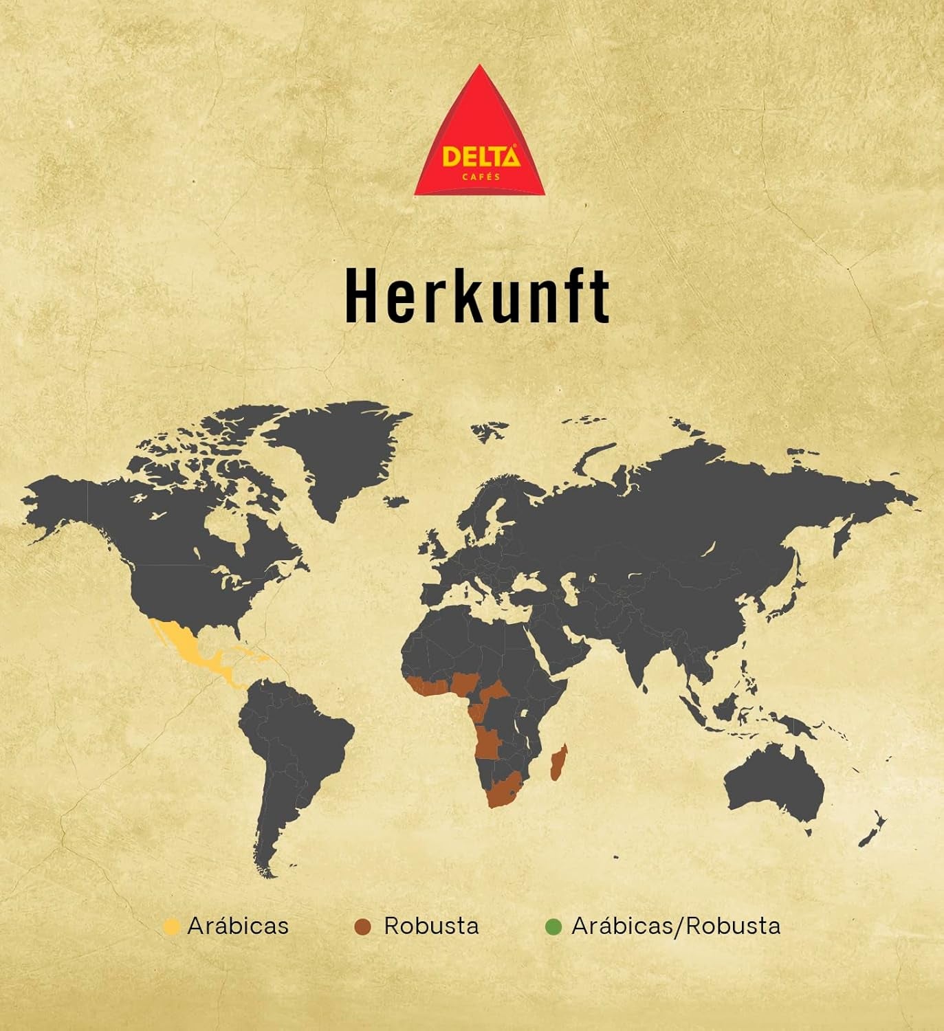 Delta Cafés - Kaffeebohnen Gold - 2 Pakete à 1 kg - Intensität 12 - Vollmundige Arabica-Röstkaffeebohnenmischung - Sehr aromatisch mit Noten von Honig und Reifen Früchten