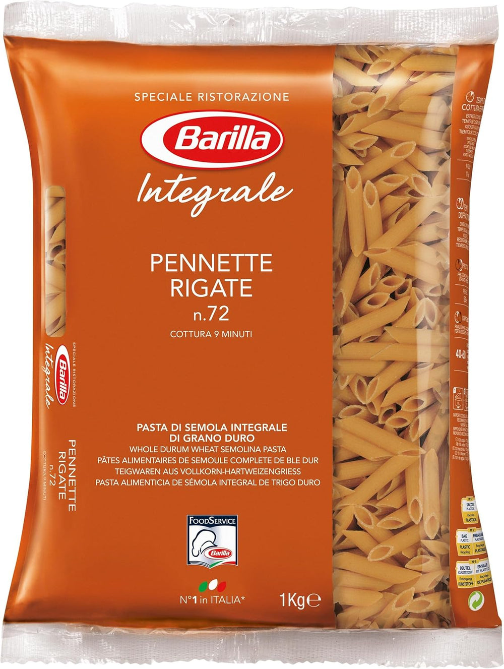 Vollkorn-Barilla-Fusilli-Vollkornnudeln – 1 kg