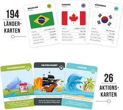 Weltspiel – Lustiges Geographie-Brettspiel – Welt-Lernspiel für Kinder und Erwachsene – Coole Geschenkidee für Teenager – Deutsch