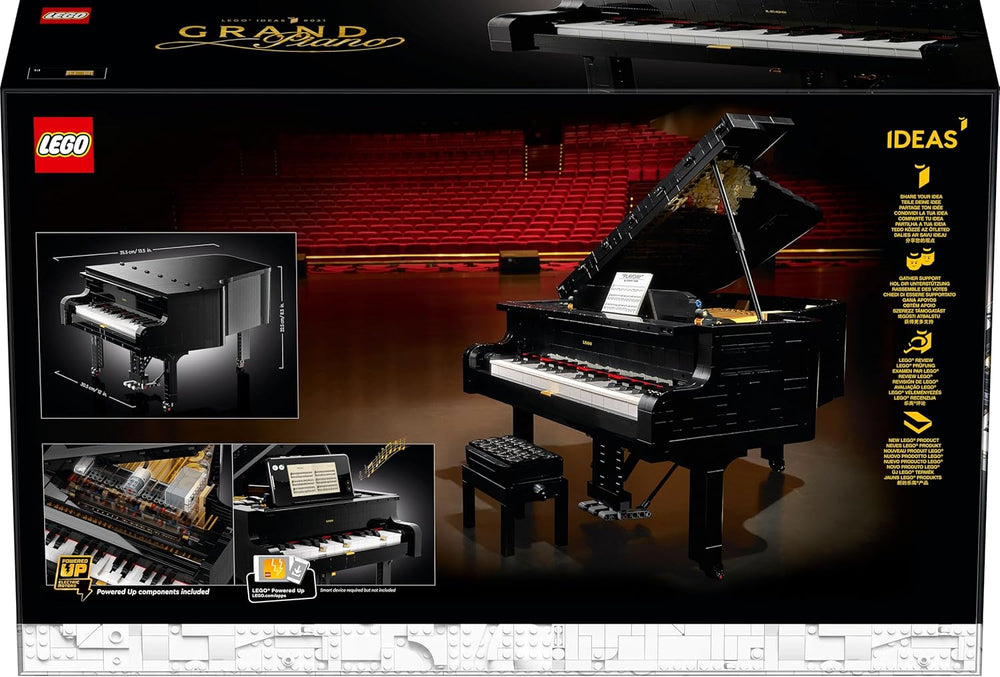 LEGO Ideas Konzertflügel (21323); Bauset; Ihr eigener Konzertflügel; tolles Modellbauprojekt geschätzt Pianisten, Musiker, Musikliebhaber oder Bastler (3.662 Teile)