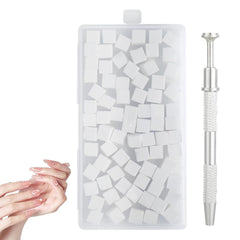 Nägel Selber Machen ，Nageldesign-Hilfsmittel，100 Stück Nail Art Schwämme Mit Metallgreifer, Schwammpinsel & Sponge Brush Applikator Für Gradient Nail Art Designs