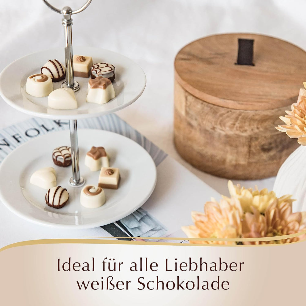 Schokolade - Weiße Mini-Pralinen | 90 g | Box mit 18 Pralinen in 6 köstlichen Sortimenten | Geschenk aus Schokolade | Schokoladengeschenk (3er-Pack)