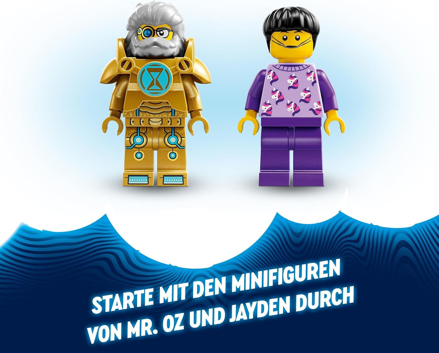 LEGO Dreamzzz 2-in-1-Spielzeugauto oder Space-Shuttle-Set „Mr. Oz‘ Weltraum-Buggy“ enthält Mr. Oz, Albert und Jayden als Minifiguren, Weltraumgeschenk für Kinder ab 8 Jahren, 71475 Bausets Besuchen Sie den LEGO-Store