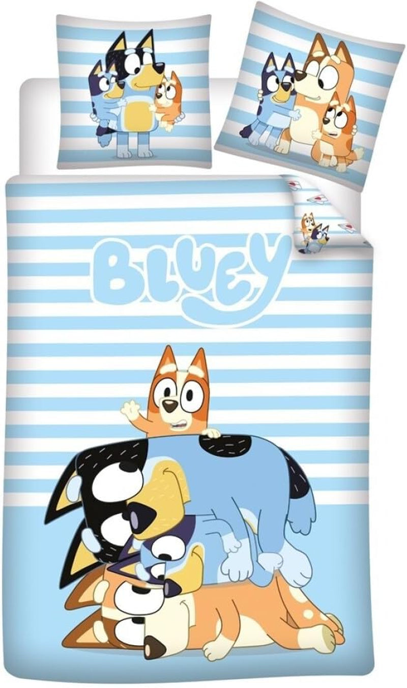 Bettwäsche für Kinder Bluey, 100 % Baumwolle Bettwäsche - Kinder Naty Shop Standardtitel