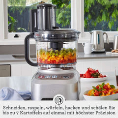 Sage Appliances SFP820 the Kitchen Wizz Peel Und Dice, Küchenmaschine, 2000 Watt Mutter und Kind Naty Shop