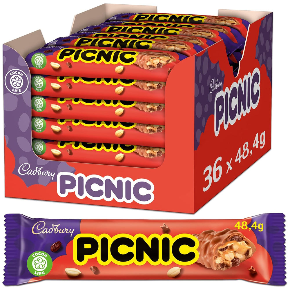 WUNDERBAR Peanuts – Karamell-Erdnussriegel einzeln verpackt mit knackigen Erdnussstückchen – 24 x 49g