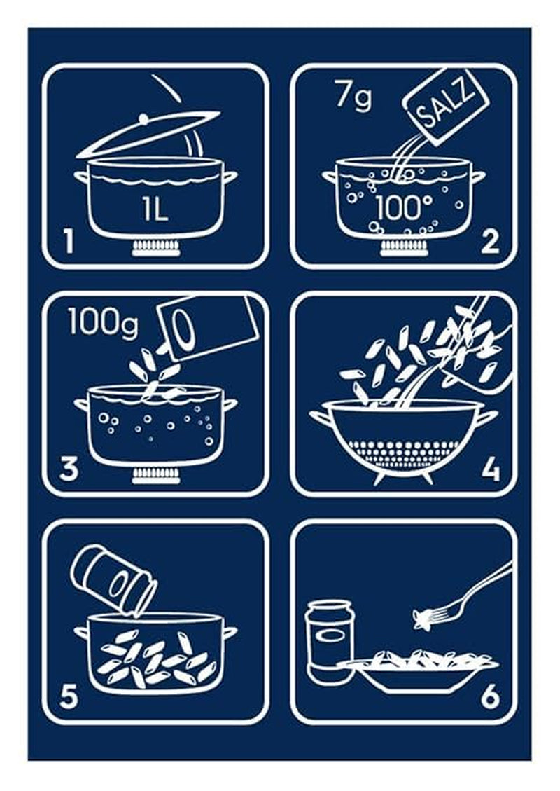 Pasta Barilla Classic Penne Rigate Nr. 73 aus hochwertigem Hartweizen, immer al dente (1 x 500 g)