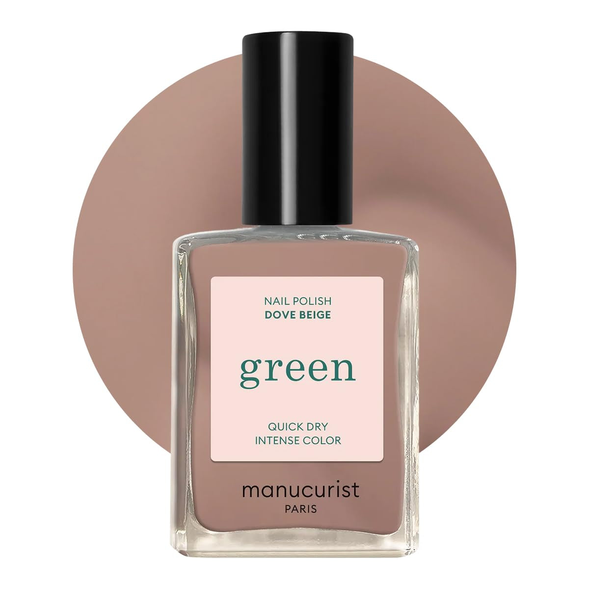 Manucurist Green – Rosy Beige Shell Beige Nagellack – Schnell trocknender Nagellack – DIY-Nägel – Vegan 12-Free – Pflanzenbasiert – Nagellack – Hergestellt in Frankreich