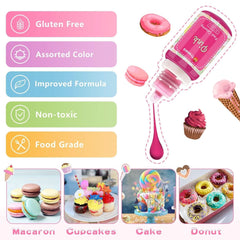 Set 12 coloranti alimentari lichizi, 10 ml Naty Shop