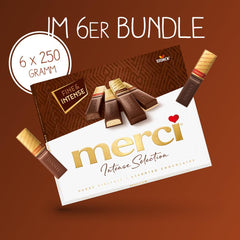 Finest Selection Zartbitterschokoladensorte – 6 x 250g – Raffinierte Zartbitterschokoladenspezialitäten – Gefüllte und ungefüllte Pralinen