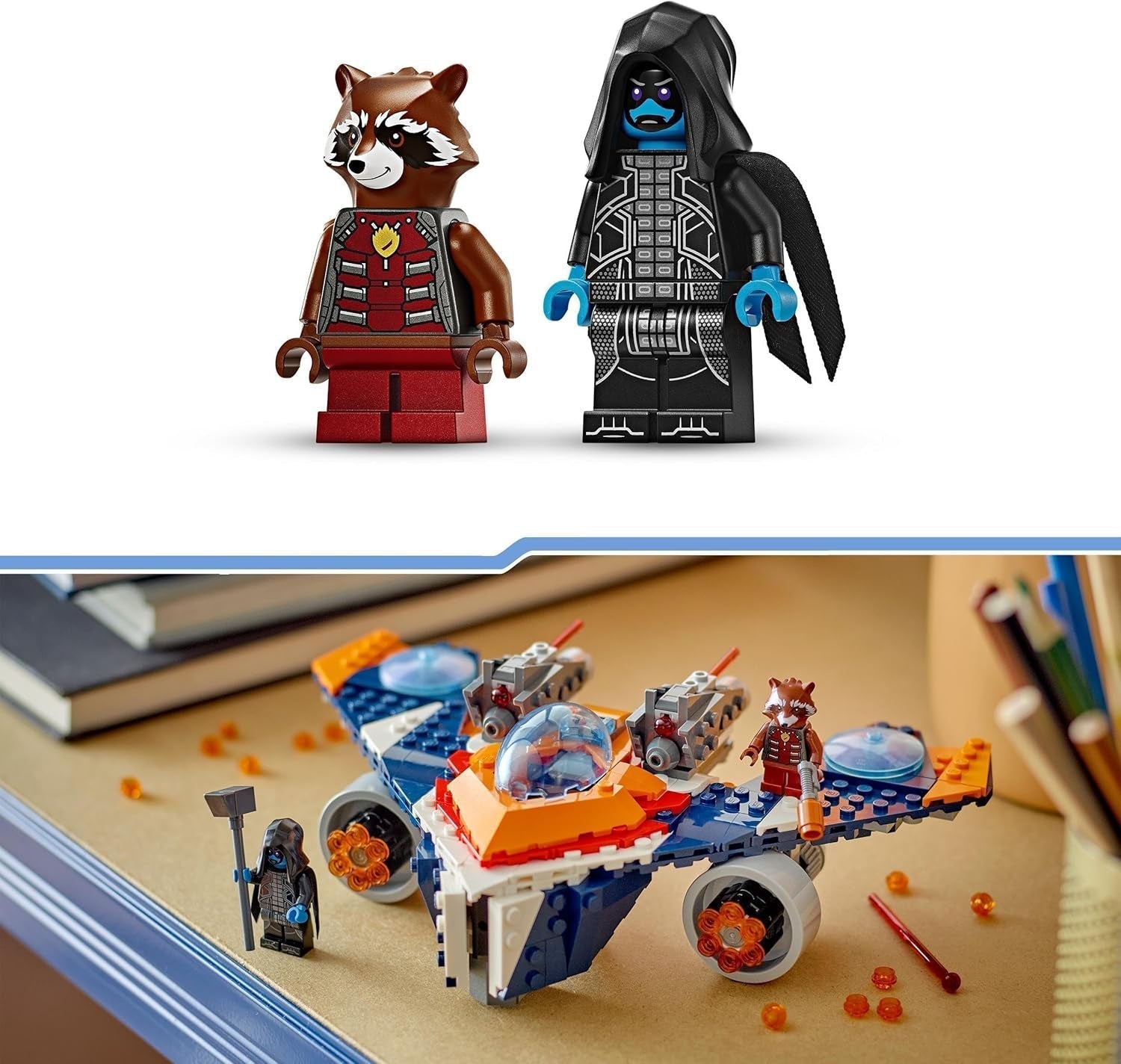 LEGO Marvel Rockets Raumschiff Vs. Ronan Baubares Raumschiff-Set „Guardians of the Galaxy“ Superheldenfigur Spielzeuggeschenk für Jungen und Mädchen ab 8 Jahren 76278 Bausätze Besuchen Sie den LEGO-Store