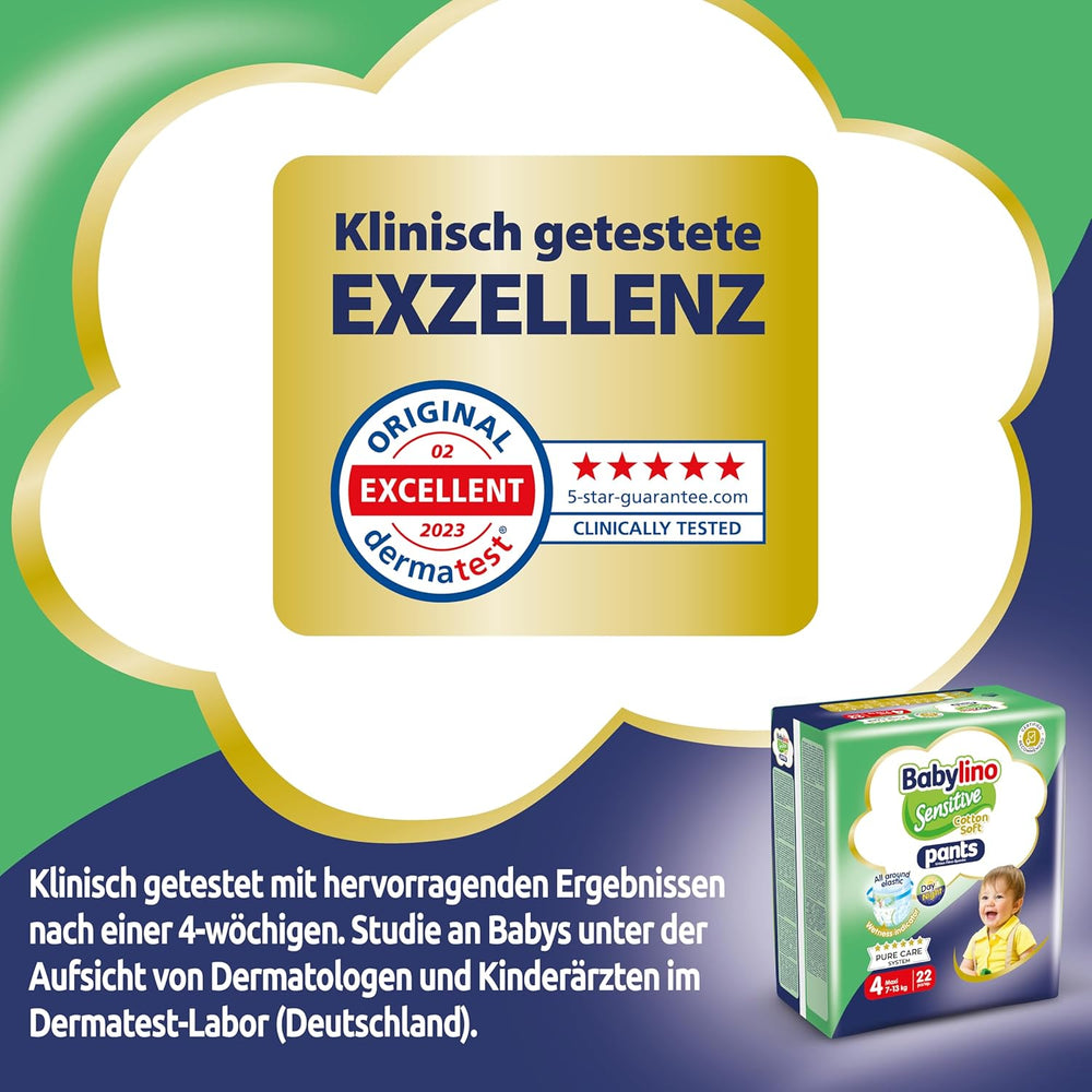 Windeln Sensitive Cotton Soft, Größe 4, Pants Maxi (7-13 kg), 22 Stück