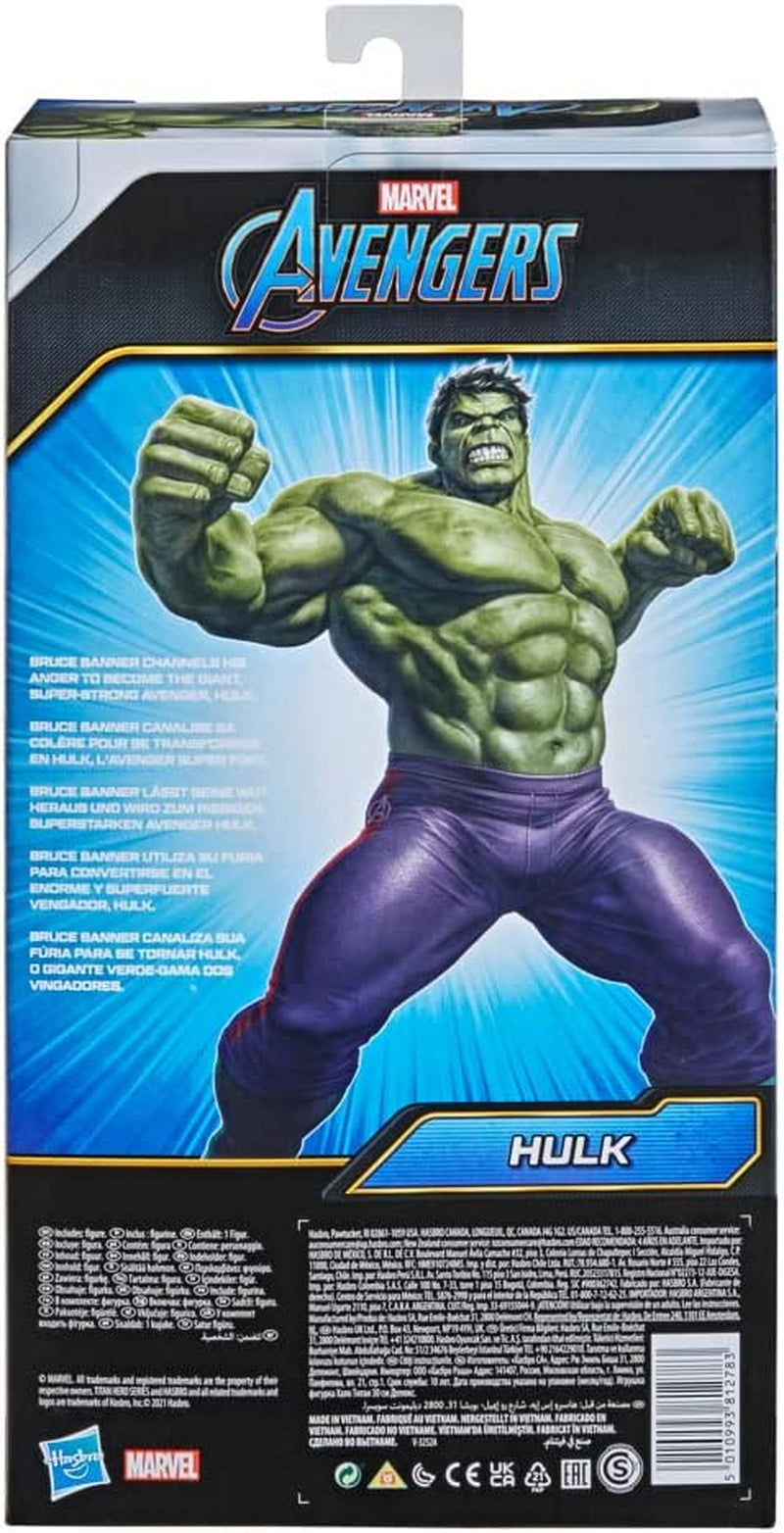 Hasbro E74755L2 Marvel Avengers Titan Hero Series Blast Gear Deluxe Hulk Actionfigur, 30 cm groß, von Marvel-Comics inspiriertes Spielzeug für Kinder ab 4 Jahren, Actionfiguren, Naty Shop