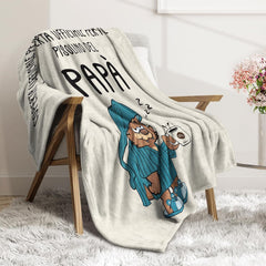 Musaecoin Papa-Geschenk, Papa-Geburtstagsgeschenk, Geschenkideen für Papa, Geschenke für Papa, 50–60-Zoll-Flanelldecke, Weihnachtsgeschenk für Papa, Vatertagsgeschenk. Betten und Decken Musaecoin