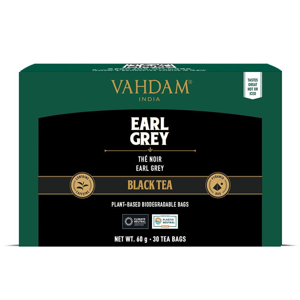 VAHDAM, ceai verde din Himalaya (30 pliculețe de ceai piramidale) 100% pur și aromat | Ceai verde natural cu frunze întregi | Proaspăt și direct de la sursa din India | Se prepară fierbinte sau rece