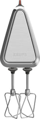 Krups GN9121 3 Mix 9000 Handmixer | 750 Watt | Geschwindigkeitsregler | Turbomodus | Auswurffunktion | Ergonomischer Griff inkl. Schneebesen, Knethaken, Pürierstab-Aufsatz, Messbecher | Weiß/Silber Naty Shop