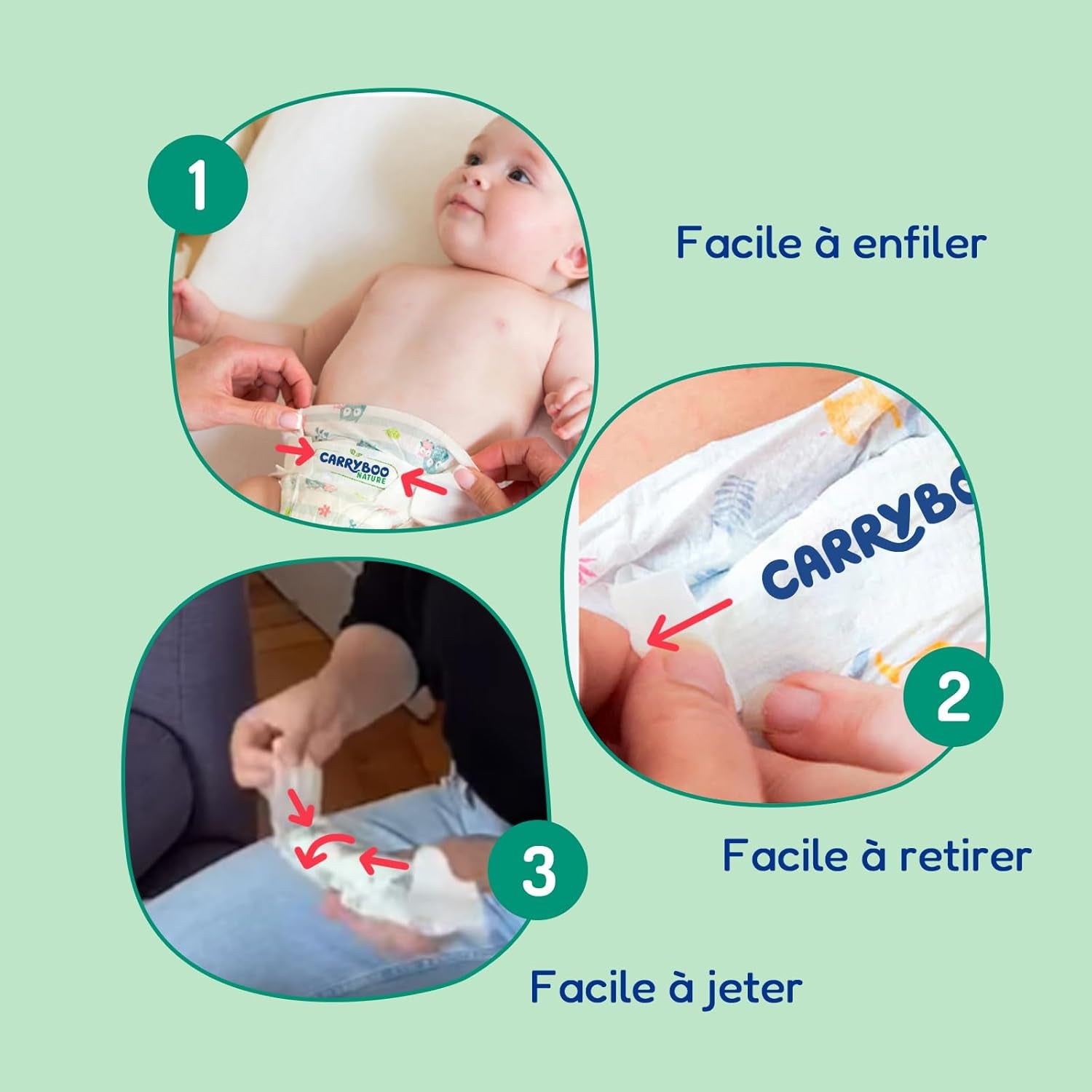 - Windelgröße 4 (7 – 18 kg) – für empfindliche Haut – natürlich und sehr saugfähig – 12 Stunden auslaufsicher – ohne unerwünschte Inhaltsstoffe – hergestellt in Frankreich – 132 Windeln