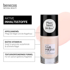 Benecos 20-Free „Be My Baby“ veganer Nagellack – pflanzlicher Nagellack – schnell trocknend und langlebig – wasserdurchlässig – angereichert mit Biotin – 5 ml