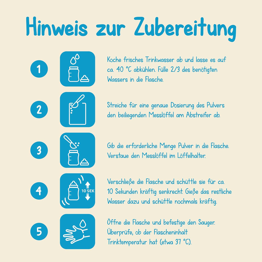 Milumil Milupa Milchpulver für Babys, die erste Milch seit der Geburt, 800 g