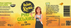 Wan Kwai Pho Suppen Gewürzmischung 40g – Unverkennbarer Pho-Geschmack für deine selbstgemachte Pho Suppe.