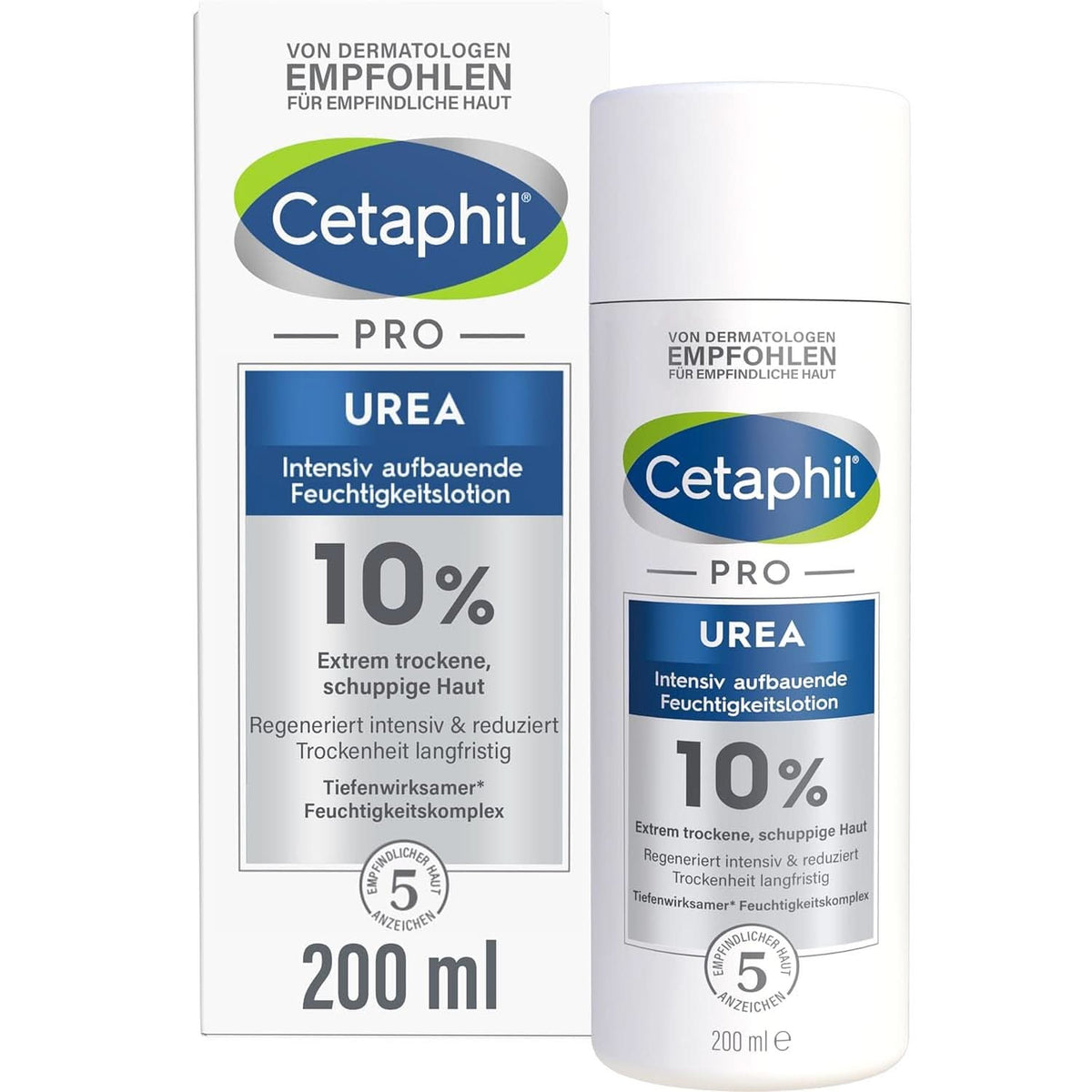 CETAPHIL PRO Urea 10 % Intensiv reparierende Feuchtigkeitslotion, 500 ml Kosmetik und Schönheit Naty Shop 200 ml
