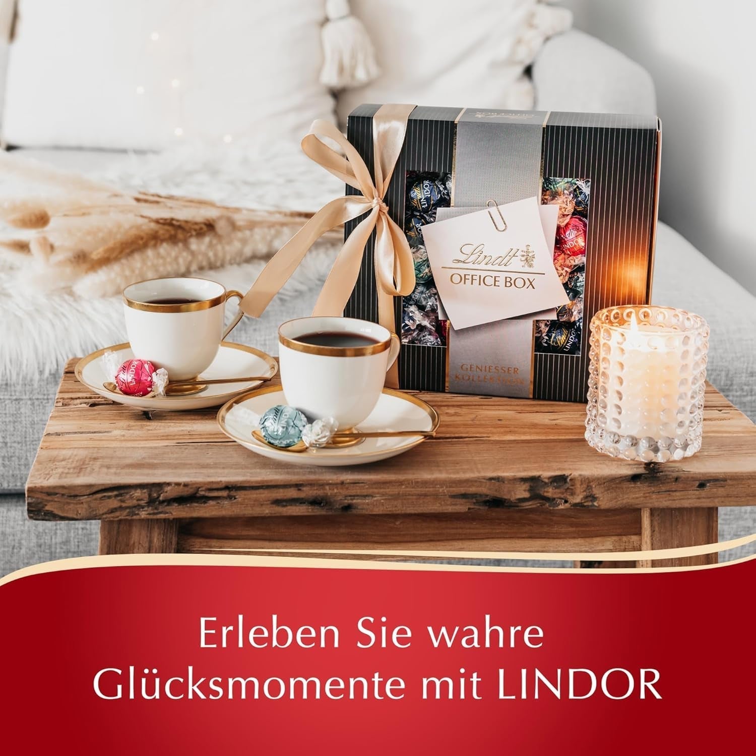 Lindt Chocolate LINDOR Home Office Box, verschiedene Mengen und Modelle Naty Shop Chocolates