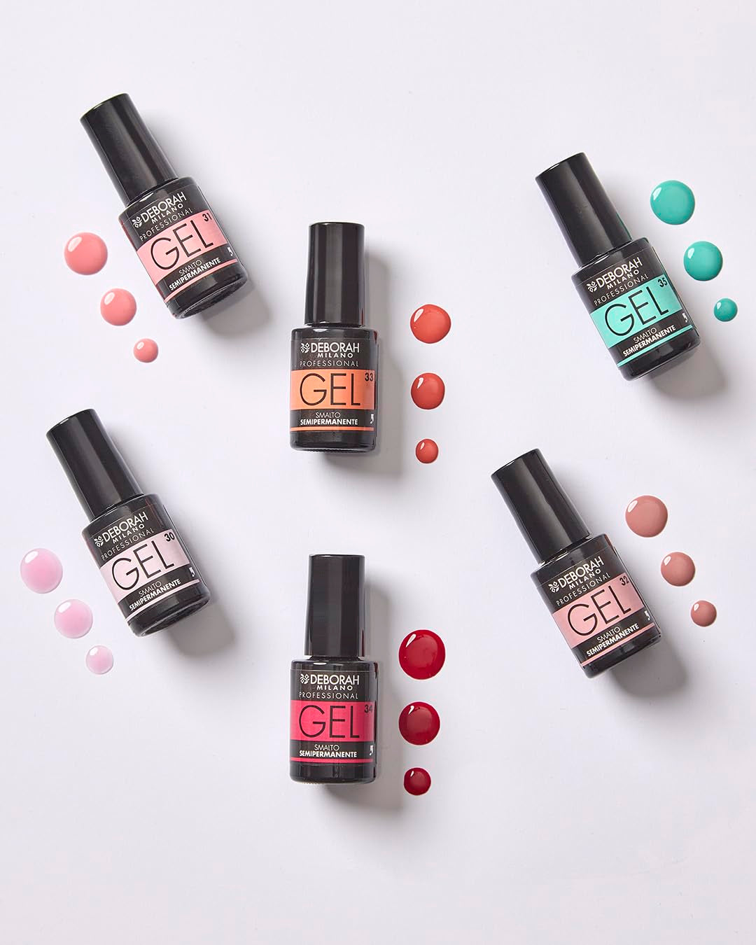 Milano Professional semipermanenter Nagellack, Nr. 30 Babydoll Pink Volumeneffekt, langlebig, 100 % hergestellt in Italien, sorgt für intensive und glänzende Nägel, 4,5 ml