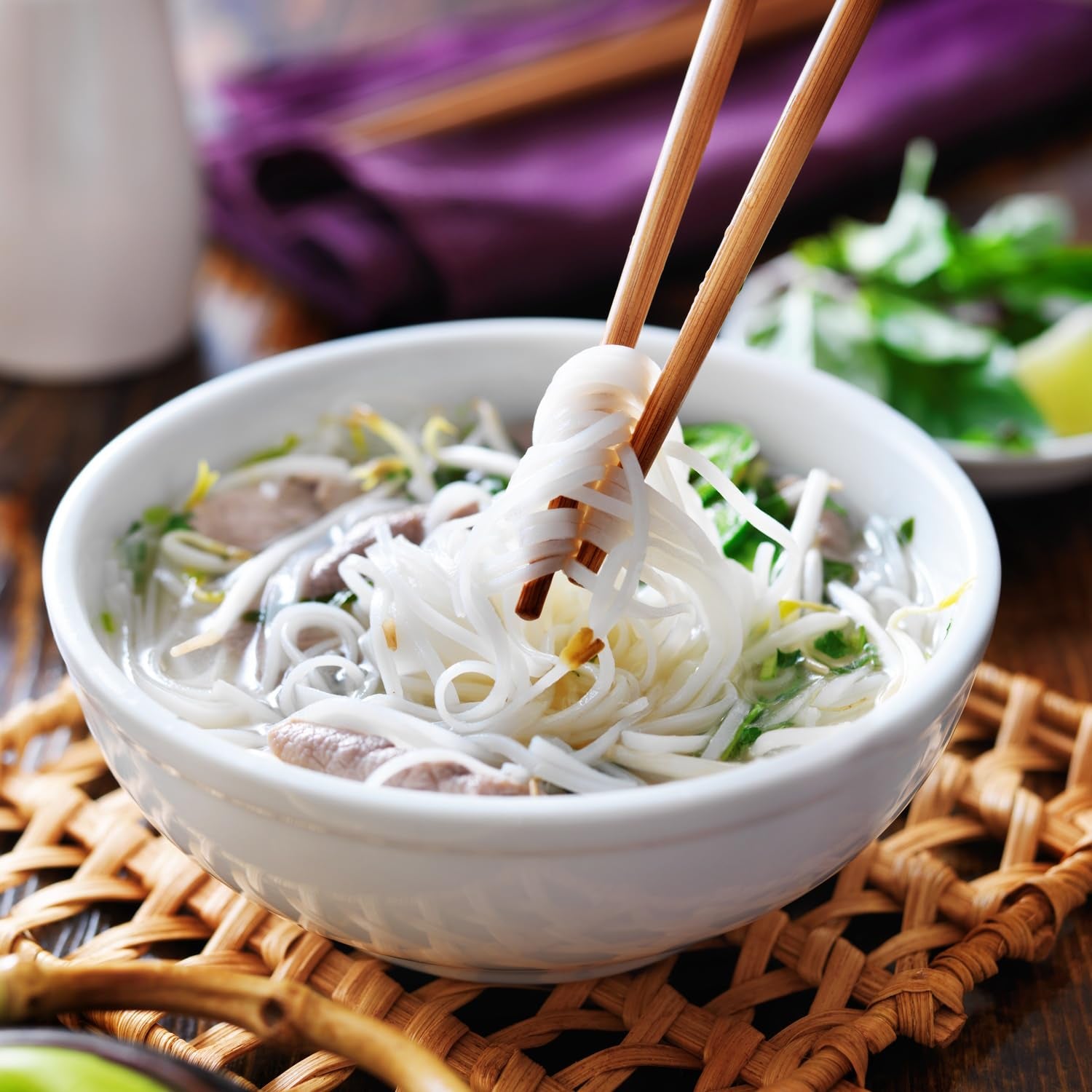 BIOASIA Bio-Reisnudeln, 100 % Bio-Reismehl, asiatische Nudeln, glutenfrei und vegan, 1 x 200 g