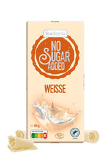 frankonia SCHOKOLADE OHNE ZUCKERZUSATZ Glutenfreie weiße Schokolade, 80 g