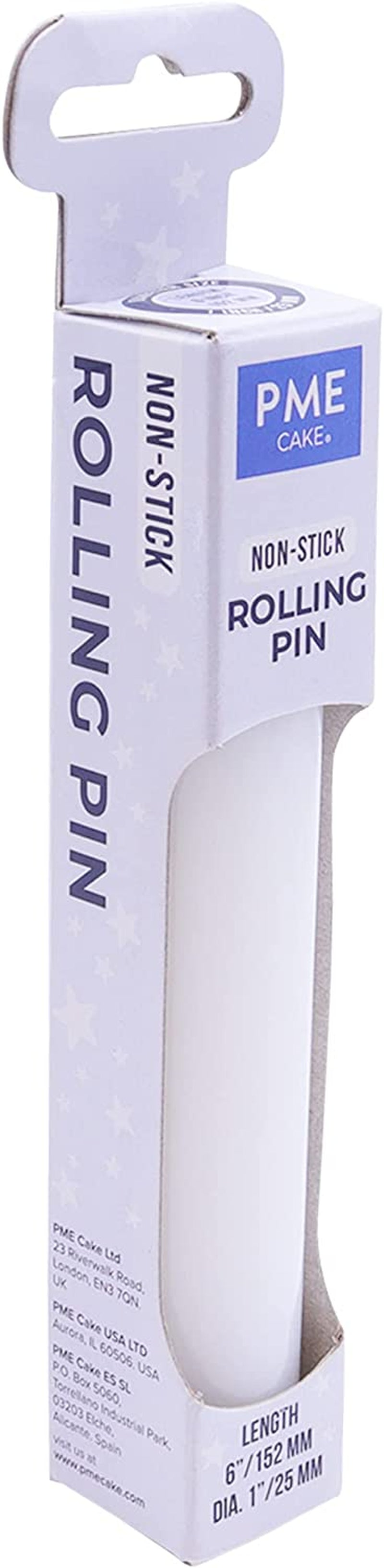 PP85 Antihaftbeschichteter Polyethylen-Ausrollstab 15 cm, Kunststoff, Weiß, cm, 21.08 x 6.06 x 2.08 cm, 1 Einheiten