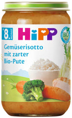 Hipp Bio-Menüs ab 8 Monaten Gemüserisotto mit zartem Bio-Truthahn, 220G 6er-Pack (6X220G) Mutter und Kind Naty Shop Standardtitel